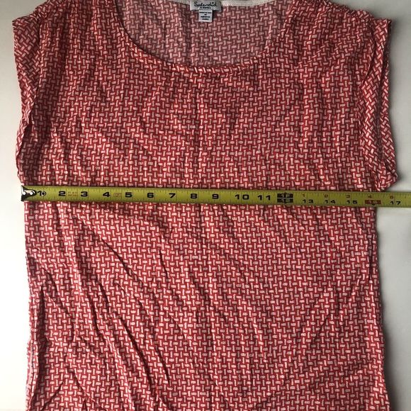 Splendid Womens Top Blouse Red & White Size XS - Picture 7 of 8